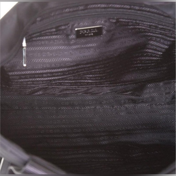 PRADA Tessuto Nylon w Calfskin Handles 2 Way Tote Bag - Picture 15 of 15